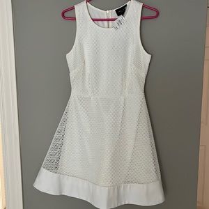 Romeo and Juliet fit and flare white dress